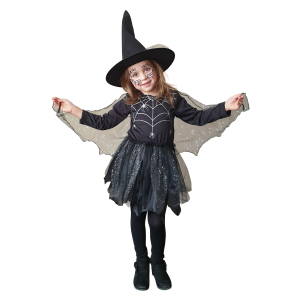 Kostüm - Spinnenmädchen - für Kinder - 2-teilig - verschiedene Größen