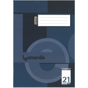 Schulheft - DIN A4 - Lineatur 21 - liniert - 16 Blatt