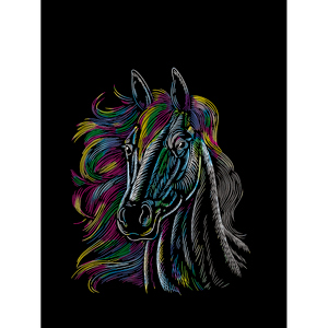 Besttoy - Kratzbild Pferd