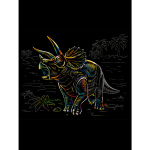 Besttoy - Kratzbild Triceratops