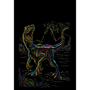 Besttoy - Kratzbild Veloceraptor