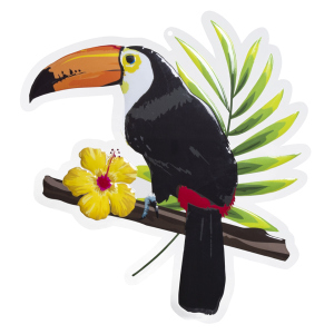 Wanddeko - Tukan - ca. 50 x 45 cm