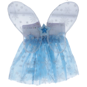 Besttoy - Faschingsset - Prinzessin - für Kinder - 2-teilig - blau