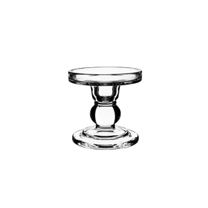 Kerzenhalter klar - aus Glas - ca. 8,5 cm