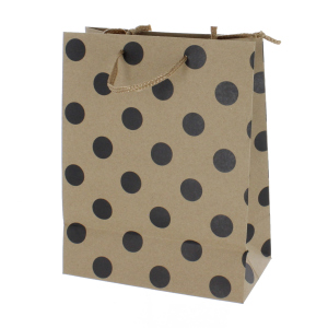 Geschenktasche Punkte - ca. 17,5 x 9,5 x 22,5 cm