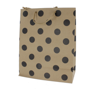 Geschenktasche Punkte - ca. 26 x 12,5 x 32 cm