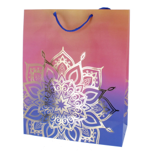 Geschenktasche Boho - ca. 26 x 12,5 x 32 cm