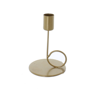 Kerzenhalter - gold - rund - ca. 8,5 x 12,5cm