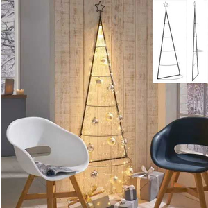 Baum zum Dekorieren - schwarz - ca. 59,5 x 30 x 160 cm