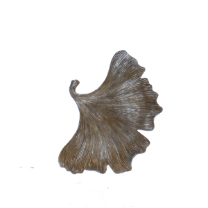 Dekoschale - Gingkoblatt gold - aus Polyresin - ca. 23,5 x 17,5 x 2 cm