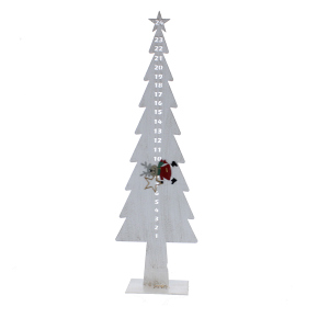 Adventscountdown Baum - ca. 15 x 8,5 x 50 cm