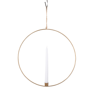 Dekohänger - Kreis - gold - aus Metall - ca. 38 cm