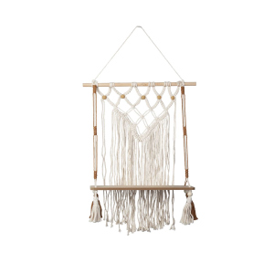 Dekohänger Regal - Makramee - aus Holz - ca. 80 cm