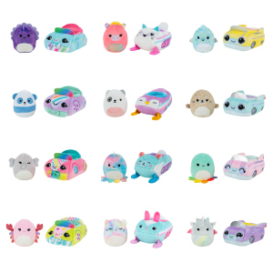 Squishville - Squishmallows-Plüschfigur in Fahrzeug - 5 cm - 1 Stück