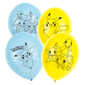 Pokémon - 6 Ballons - Ø = ca. 27,5 cm