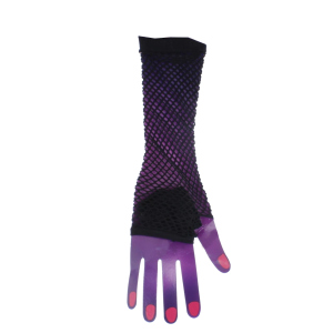 Netzhandschuhe - für Erwachsene - lang - schwarz
