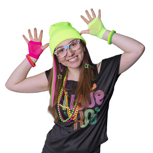 Faschingsset - Neon Queen - 11-teilig