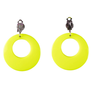 Faschingsschmuck - Ohrringe - neongelb