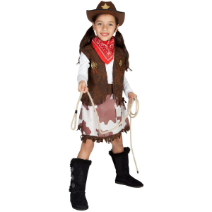 Kostüm - Cowgirl - für Kinder - 3-teilig - verschiedene Größen
