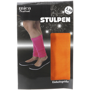 Stulpen - neon- für Erwachsene - orange