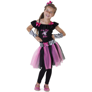 Kostüm - 80er Göre - für Kinder - 3-teilig - verschiedene Größen erhältlich