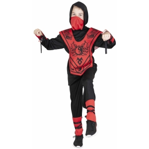 Kostüm - Drachenninja - für Kinder - 6-teilig - verschiedene Größen