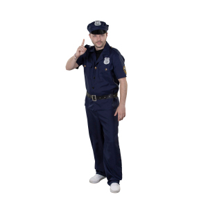 Kostüm - Polizist - für Erwachsene - 3-teilig - verschiedene Größen