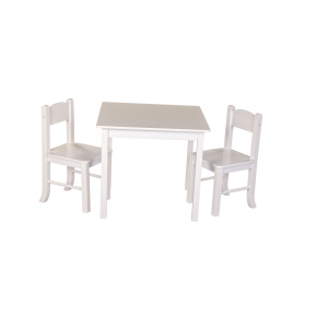 Besttoy - Sitzgruppe aus Holz - Farbe: weiß