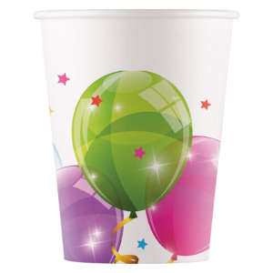 8 Becher - Ballons - ca. 200 ml