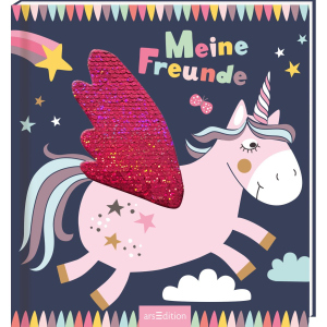 Meine Freunde - Einhorn - mit Wendepailletten