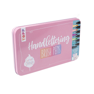 Handlettering - Designdose mit Brush Pens - Cotton Candy