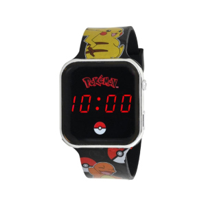 Pokémon - Kinder LED Armbanduhr - schwarz