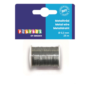 Basteldraht - silber - 25m