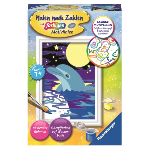 Malen nach Zahlen - Kleiner Delfin