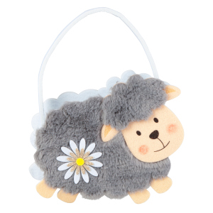 Geschenktasche - Schaf - aus Filz - ca. 20,5 x 8 x 18/26 cm