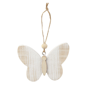 Dekohänger Frühling - aus Holz - ca. 8,5 x 6,5 x 1 cm / ca. 10 x 5 x 1 cm - 3 Stück