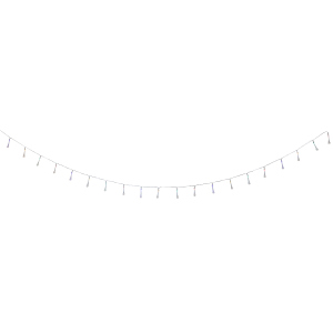 20er Solar LED Lichterkette - Tropfen - aus Glas - ca. 485 cm