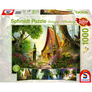 Puzzle - Georgia Fellenberg - Haus auf der Lichtung - 1000 Teile 