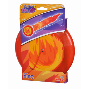 Wurfscheibe mit Schweif - Feuer