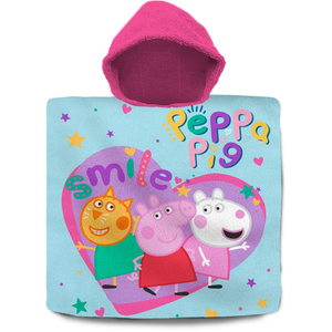 Peppa Wutz - Badeponcho - tükis/pink - ca. 60 x 120 cm