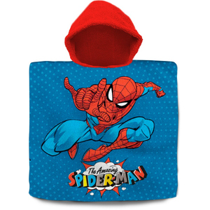 Spider-Man - Badeponcho - rot/blau