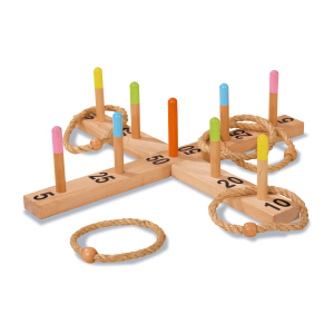 Ringwurfspiel aus Holz