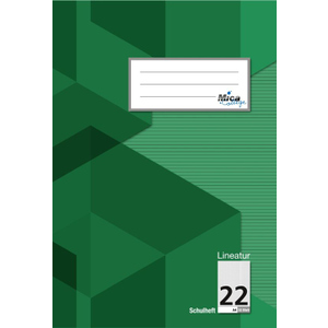 Doppelheft A4 - Lineatur 22 - kariert - 32 Blatt