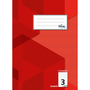 Doppelheft A4 - Lineatur 3 - liniert - 32 Blatt
