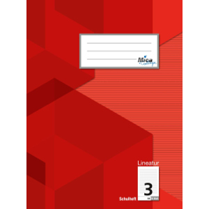 Schulheft A4 - Lineatur 3 - liniert - 16 Blatt