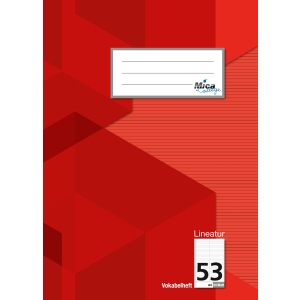 Vokabelheft A4 - Lineatur 53 - 2 Spalten - 24 Blatt