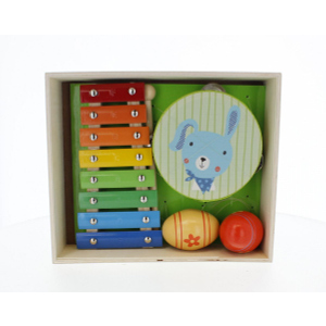 Kinder Musikset - Xylophon, Schellenring, Rasseleier