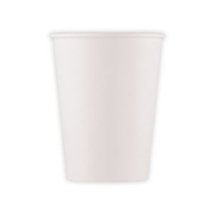 10 Becher - weiß - ca. 200 ml - kompostierbar