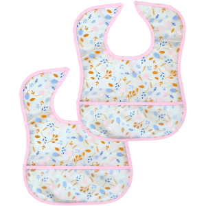 Baby-Lätzchen - 2 Stück - rosa