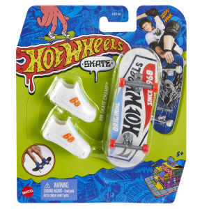Hot Wheels - Fingerskateboard mit Sneakern - 1 Stück